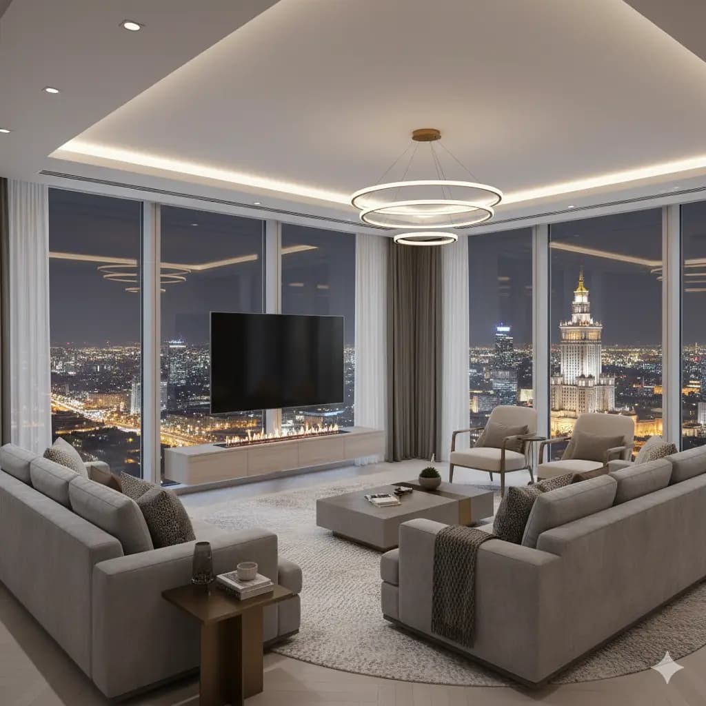 Warsaw City Tower Apartment